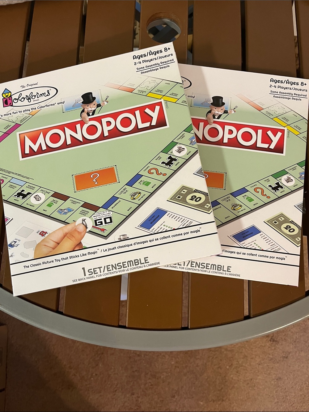 Colorforms Monopoly Board Game - Green Edition by Hasbro